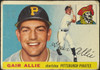 1955 Topps Gair Allie #59 Pittsburgh Pirates Low Grade - Marks — Example A front of card
