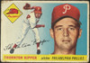 1955 Topps Thornton Kipper #62 Philadelphia Phillies Fair — Example B front of card