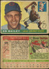 1955 Topps Ed Bailey #69 Cincinnati Redlegs Low Grade - Creases — Example B front and back of card
