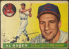 1955 Topps Al Rosen #70 Cleveland Indians Low Grade - Creases Example A front of card