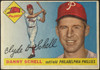 1955 Topps Danny Schell #79 Philadelphia Phillies Low Grade - Marks front of card