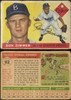 1955 Topps Don Zimmer #92 Brooklyn Dodgers RC Low Grade - Creases front and back of card