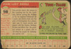 1955 Topps Johnny Riddle #98 St. Louis Cardinals Low Grade - Creases Example A back of card