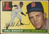 1955 Topps Hal Brown #148 Boston Red Sox Fair — Example A front of card