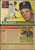 1955 Topps Hal Brown #148 Boston Red Sox Fair Example A front and back of card
