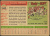 1955 Topps Tom Wright #141 Washington Senators Fair Example A back of card