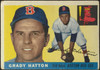 1955 Topps Grady Hatton #131 Boston Red Sox Low Grade - Creases Example B front of card