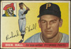 1955 Topps Dick Hall #126 Pittsburgh Pirates Fair — Example A front of card