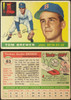 1955 Topps Tom Brewer #83 Boston Red Sox RC Low Grade - Creases Example A front and back of card
