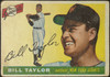 1955 Topps Bill Taylor #53 New York Giants Fair — Example C front of card