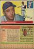 1955 Topps Ray Jablonski #56 Cincinnati Redlegs Fair Example C front and back of card