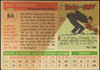 1955 Topps Gus Triandos #64 Baltimore Orioles RC Fair Example B back of card