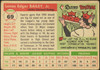 1955 Topps Ed Bailey #69 Cincinnati Redlegs Fair Example C back of card