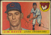 1955 Topps Jim Davis #68 Chicago Cubs RC Low Grade - Creases — Example C front of card