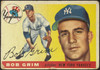 1955 Topps Bob Grim #80 New York Yankees RC Fair Example A front of card