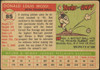 1955 Topps Don Mossi #85 Cleveland Indians Fair Example A back of card