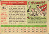 1955 Topps Gene Conley #81 Milwaukee Braves Fair Example C back of card