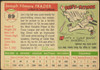 1955 Topps Joe Frazier #89 St. Louis Cardinals Fair back of card