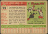 1955 Topps Frank Leja #99 New York Yankees Fair back of card