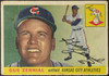1955 Topps Gus Zernial #110 Kansas City Athletics Low Grade - Creases — Example B front of card