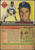 1955 Topps Bob Milliken #111 Brooklyn Dodgers Fair Example C front and back of card