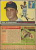 1955 Topps Ted Kluszewski #120 Cincinnati Redlegs Low Grade - Creases — Example B front and back of card