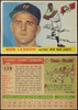 1955 Topps Bob Lennon #119 New York Giants Low Grade - Creases — Example A front and back of card