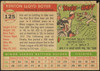 1955 Topps Ken Boyer #125 St. Louis Cardinals RC Fair Example B back of card