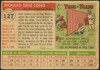 1955 Topps Dale Long #127 Pittsburgh Pirates Fair — Example B back of card
