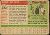 1955 Topps Bob Trice #132 Kansas City Athletics Fair Example A back of card