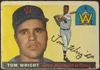 1955 Topps Tom Wright #141 Washington Senators Fair Example B front of card