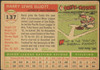 1955 Topps Harry Elliott #137 St. Louis Cardinals RC Low Grade - Creases Example B back of card