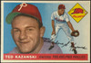 1955 Topps Ted Kazanski #46 Philadelphia Phillies Fair Example C front of card