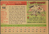 1955 Topps Jim Davis #68 Chicago Cubs RC Low Grade - Creases — Example D back of card