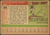 1955 Topps Don Mossi #85 Cleveland Indians Fair Example B back of card
