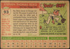1955 Topps Steve Bilko #93 Chicago Cubs Fair Example B back of card