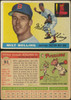 1955 Topps Milt Bolling #91 Boston Red Sox Low Grade - Creases front and back of card