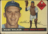 1955 Topps Rube Walker #108 Brooklyn Dodgers Low Grade - Creases Example B front of card