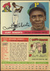 1955 Topps Curt Roberts #107 Pittsburgh Pirates Fair front and back of card