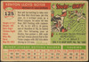 1955 Topps Ken Boyer #125 St. Louis Cardinals RC Fair Example C back of card