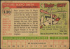 1955 Topps Mayo Smith #130 Philadelphia Phillies RC Fair Example C back of card