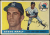1955 Topps Steve Kraly #139 New York Yankees RC Fair Example B front of card
