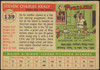 1955 Topps Steve Kraly #139 New York Yankees RC Fair — Example B back of card