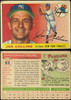 1955 Topps Joe Collins #63 New York Yankees Low Grade - Creases — Example B front and back of card