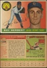 1955 Topps Ray Herbert #138 Detroit Tigers Fair front and back of card