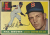 1955 Topps Hal Brown #148 Boston Red Sox Fair Example C front of card