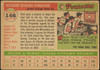 1955 Topps Dick Donovan #146 Chicago White Sox RC Fair Example C back of card
