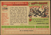 1955 Topps Tom Carroll #158 New York Yankees RC Fair Example B back of card