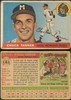 1955 Topps Chuck Tanner #161 Milwaukee Braves RC High Number Fair front and back of card