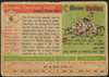1955 Topps Stan Hack #6 Chicago Cubs Low Grade - Creases — Example D back of card